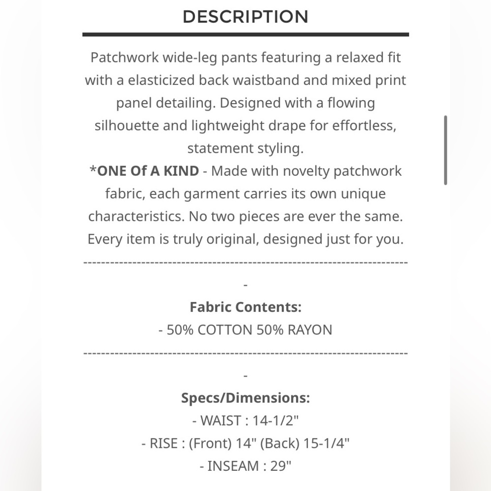 POL Teal Patchwork Wide-Leg Pants - image 4